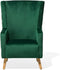 Beliani ONEIDA - Fauteuil - Groen - Fluweel