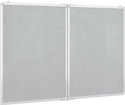 vidaXL Whiteboard magnetisch inklapbaar 100x80x1,7 cm aluminium