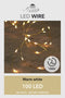 Anna's Collection Draadverlichting - 100 led lichtjes - warm wit - 500 cm- lichtsnoer - batterij