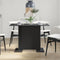 vidaXL - Eettafel - Zwart - 100x60x75 - cm - Engineered - Wood