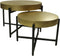 Salontafel - ø70x50/ø50x40- Goud/zwart - Metaal