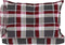 vidaXL - Palletkussens - 3 - st - ruitpatroon - stof - rood
