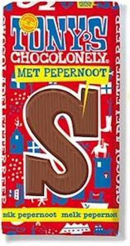Tony's Chocolonely Letterreep S - Melk Pepernoot - 15 x 180 gram