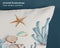 Good Morning - Dekbedovertrek 200x200 cm - Maritiem ontwerp met zeepaardjes en koraal - Wit/Blauw (2 stuks)