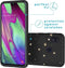 iMoshion Hoesje Geschikt voor Samsung Galaxy A40 Hoesje Siliconen - iMoshion Design hoesje - Zwart / Meerkleurig / Goud / Stars Gold