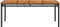 vidaXL Tuintafel 180x90x75 cm poly rattan en acaciahout zwart