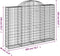 vidaXL - Schanskorven - 10 - st - gewelfd - 200x30x140/160 - cm - ijzer