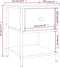 vidaXL - Nachtkastjes - 2 - st - 34x35,5x45 - cm - bewerkt - hout - grijs - sonoma - eiken