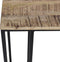 HSM Collection - Bijzettafel - 25x40x65 - Naturel/zwart - Mangohout/ijzer