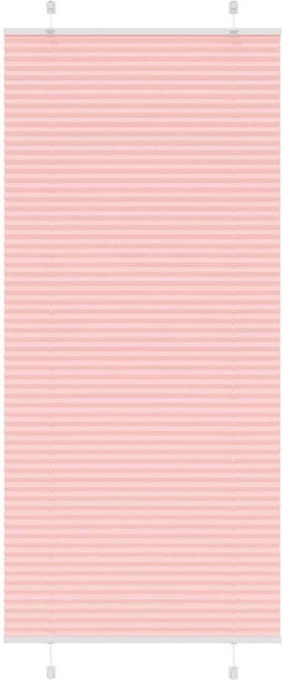 vidaXL - Plissé - rolgordijn - 90x200 - cm - stofbreedte - 89,4 - cm - polyester - roze