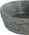 PTMD Yutto Grey Cement Bowl Round Jute Pattern L