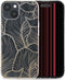 iMoshion Hoesje Geschikt voor iPhone 15 Hoesje Siliconen - iMoshion Design hoesje - Transparant / Golden Leaves Transparant