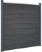 vidaXL - Schuttingpaneelset - 353x186 - cm - HKC - grijs