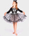 Den Goda Fen Verkleedkledij Skeleton Jurk - 122-128cm - 6-8 jaar
