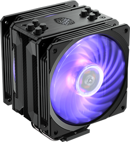 Cooler Master Hyper 212 RGB Black Edition - CPU Koeler - Direct Contact Technologie 4 Heatpipes - Zwart