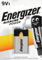 Energizer Alkaline Power 9V - Batterij - Langdurige energie