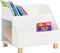 SoBuy KMB54-W - Kinderboekenplank - 3 Compartimenten - Wit