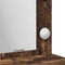 vidaXL - Kaptafel - met - LED - Verlichting - - - Gerookt - Eiken - 79x41x135 - cm