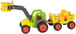 Goki Houten Tractor met Hooiwagen