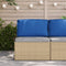 vidaXL - Ligkussen - voor - Rugleuning - Koninklijk - Blauw - 70x40x12 - cm - Oxford - Stof