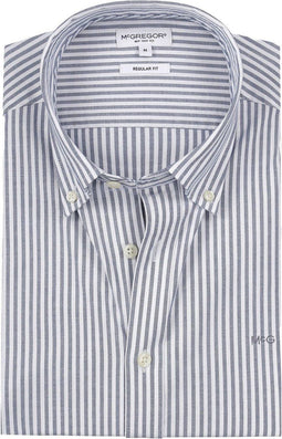 McGregor Overhemd Oxford - Regular Fit - Blauw - Maat XL