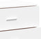 vidaXL - Dressoir - 60x39x80 - cm - bewerkt - hout - wit