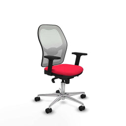 Piqueras y Crespo 2D086N0 - Bureaustoel - Verstelbare hoogte met armleuning - Rood