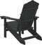 vidaXL - Tuinstoel - Adirondack - HDPE - antracietkleurig
