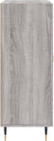 vidaXL - Dressoir - 69,5x34x90 - cm - bewerkt - hout - grijs - sonoma - eikenkleurig