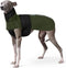 Oranje Winterjas voor Greyhounds en Lurchers met Reflecterende Strepen