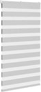 vidaXL - Zebra - rolgordijn - 90x100 - cm - stofbreedte - 85,9 - cm - lichtgrijs