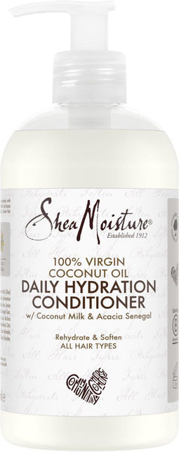 SheaMoisture Rehydrate & Soften Daily Hydration Conditioner - 100% Virgin Coconut Oil - verrijkt met sheaboter, Senegalese acacia, kokosmelk en kokosolie - 384 ml