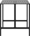 vidaXL - Bartafel - 100x100x110 - cm - gepoedercoat - staal - zwart