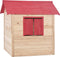 vidaXL Kinderspeelhuis vurenhout rood
