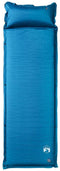 vidaXL - Kampeermatras - met - kussen - zelfopblazend - 1-persoons - turquoise