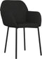 vidaXL - Eetkamerstoelen - 2 - st - fluweel - zwart