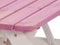 SenS-Line - Kindertafel Minnie Roze/Wit - Picknicktafel Voor buiten - L 90 x B 90 x H 55 cm - FSC 100 % Grenenhout