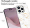 iMoshion Hoesje Geschikt voor iPhone 14 Pro Hoesje Siliconen - iMoshion Design hoesje - Wit / White Marble