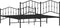 vidaXL - Bedframe - met - hoofd- - en - voeteneinde metaal - zwart - 160x200 - cm