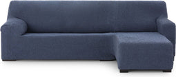 Hoes voor chaise longue met korte armleuning rechts Eysa THOR Blauw 110 x 110 x 310 cm