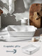 Keramische Ovenschaal 22 x 33 cm Wit, Large Lasagneschaal
