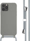 iMoshion Hoesje Geschikt voor iPhone 12 Pro / 12 Hoesje Met Koord - iMoshion Siliconen hoesje met koord - Grijs