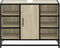 vidaXL - Wastafelkast - 80x33x60 - cm - bewerkt - hout - sonoma - eikenkleurig