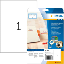 Herma 8964 - Folie-etiketten 210 x 297 mm - Permanent hechtend - (10 stuks)
