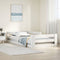 vidaXL - Bedframe - zonder - matras - 80x160 - cm - massief - grenenhout - wit