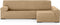 Hoes voor chaise longue met lange armleuning rechts Eysa ULISES Beige Zand 170 x 110 x 310 cm
