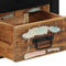 vidaXL - Nachtkastjes - 2st - 40x35x40cm - massief - gerecycled - hout - meerkleurig