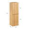 SoBuy BZR175-N - Hoge Smalle Badkamerkast - 4 vakken 3 verstelbare planken - Naturel 35 x 120 x 30 cm