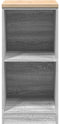vidaXL - Garagekast - 40x51x85 - cm - massief - grenenhout - grijs - sonoma