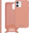 iMoshion Hoesje Geschikt voor iPhone 12 Mini Hoesje Met Koord - iMoshion Color Backcover met afneembaar koord - oranje